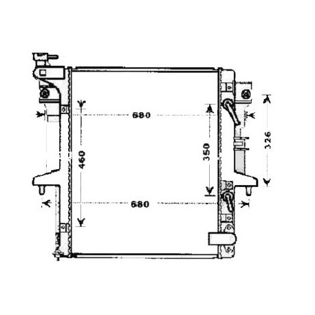 Radiateur refroidissement du moteur Mitsubishi L200 apres 2006