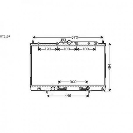 Radiateur refroidissement du moteur Mitsubishi Outlander 03-06
