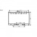 Radiateur refroidissement du moteur Mitsubishi Outlander 03-06