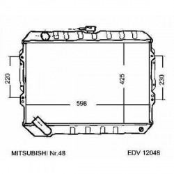 Radiateur PAJERO. 3.0 V6.MAN. 