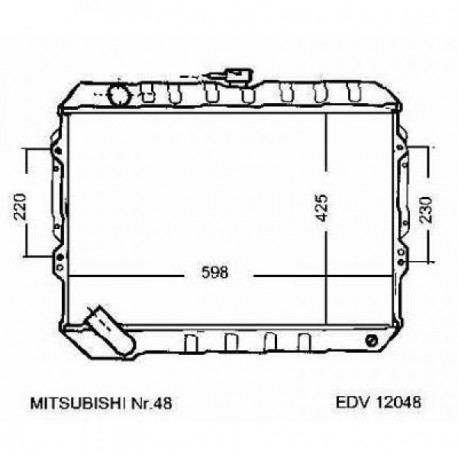  Radiateur PAJERO. 3.0 V6.MAN. 