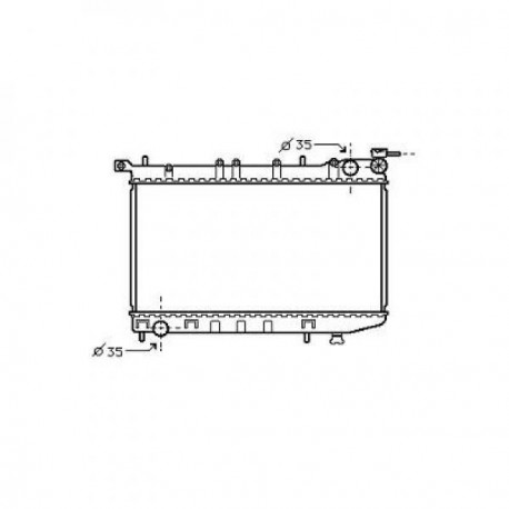 Radiateur refroidissement du moteur Nissan Almera N15 95-99