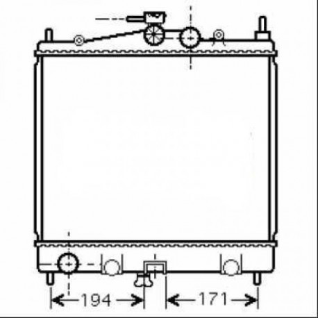 Radiateur refroidissement du moteur Renault Modus apres 2008