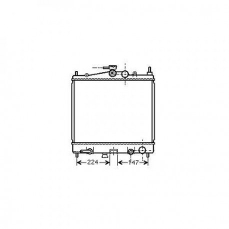 Radiateur refroidissement du moteur Nissan Micra K12 05-10 Nissan Micra K12 05-10