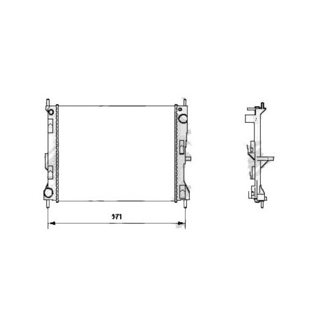 Radiateur refroidissement du moteur Nissan Micra K12 05-10