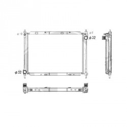 Radiateur refroidissement du moteur Nissan Micra K12 05-10