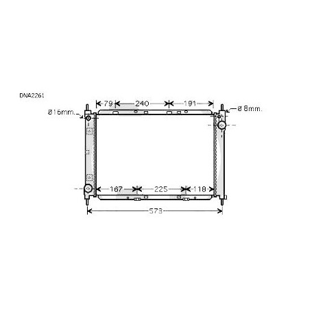 Radiateur refroidissement du moteur Nissan Micra K12 05-10