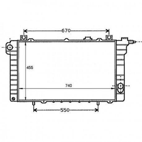 Radiateur refroidissement du moteur Citroen Saxo 99-04 Citroen Saxo 99-04 Nissan Patrol 81-97