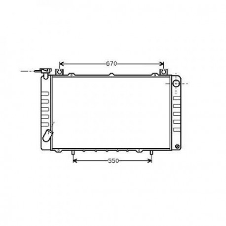 Radiateur refroidissement du moteur Nissan Patrol GR 88-97