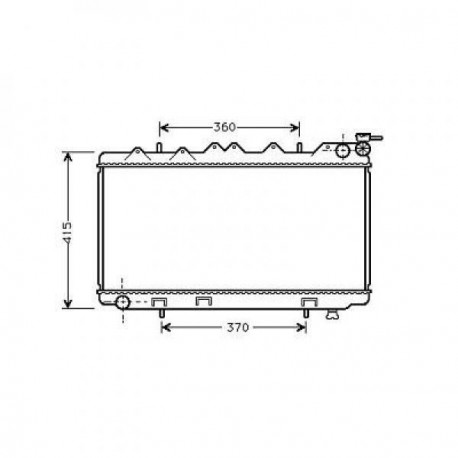  Radiateur Eau PRIMERA P10. 1.8i. MAN. +/-AC 
