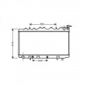 Radiateur refroidissement du moteur Nissan Primera(TypP10) 90-96