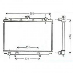 Radiateur refroidissement du moteur Nissan Primera P11/W11 96-99