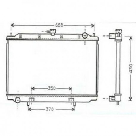 Radiateur refroidissement du moteur Nissan Primera P11/W11 96-99