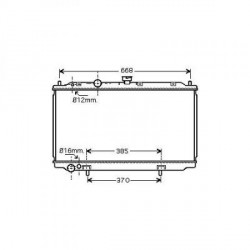 Radiateur refroidissement du moteur Nissan Primera 02-07 Berline / Break