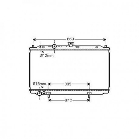 Radiateur refroidissement du moteur Nissan Primera 02-07 Berline / Break