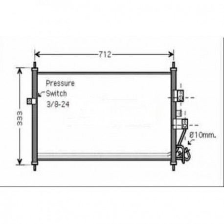  Condenseur ALMERA/PRIMERA. 1.5 dCi MAN/AUTOM. 