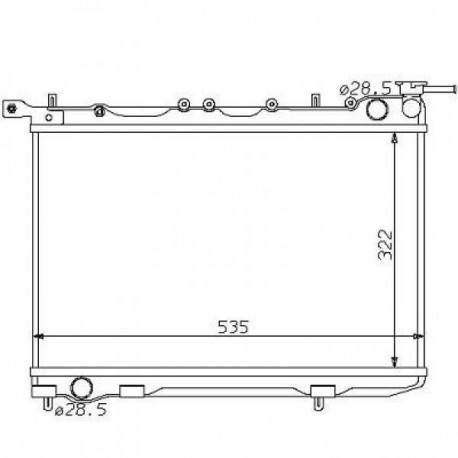 Radiateur refroidissement du moteur Nissan Sunny N14 91-95