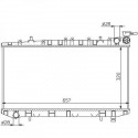 Radiateur refroidissement du moteur Nissan Sunny N14 91-95