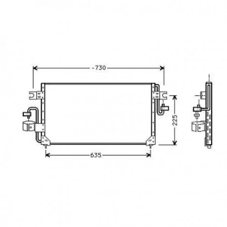  Condenseur NISSAN SUNNY. tous mod. 