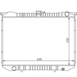 Radiateur refroidissement du moteur Nissan Terrano 87-96