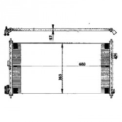  Condenseur clim. X-TRAIL. 2.0+2.5 BENZIN. 