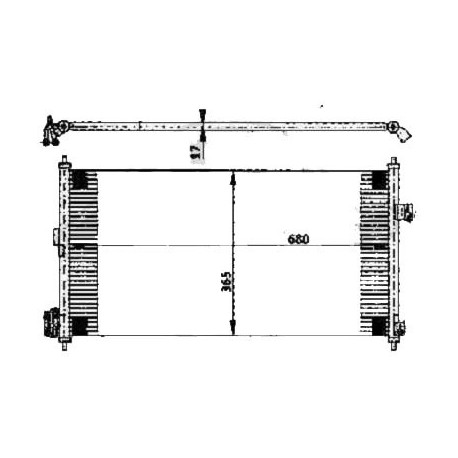  Condenseur clim. X-TRAIL. 2.0+2.5 BENZIN. 