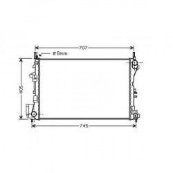 Radiateur refroidissement du moteur Start Opel Signum 05-08