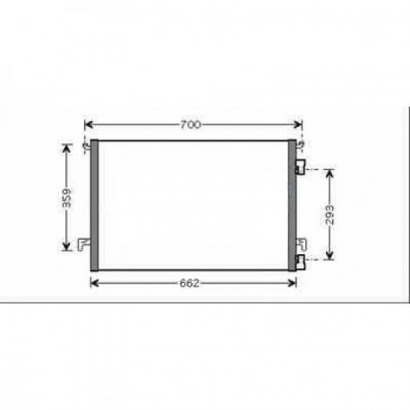 condenseur SAAB 9-303- 625x415x16