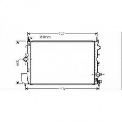 Radiateur refroidissement du moteur Saab 9-3 03-07