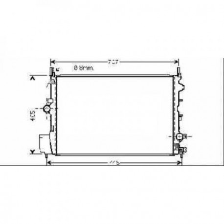 Radiateur refroidissement du moteur Saab 9-3 03-07