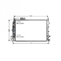 Radiateur refroidissement du moteur Saab 9-3 03-07