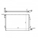 radiateur 650x451x34 1.9 + 2.0 TDi,M,A, + / -AC