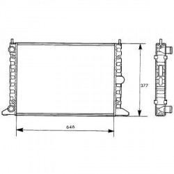 Radiateur refroidissement du moteur Seat Alhambra 96-00