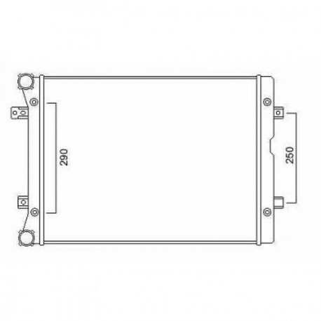 Radiateur refroidissement du moteur VolksWagen Sharan apres 2000 Start Start Seat Alhambra apres 2000