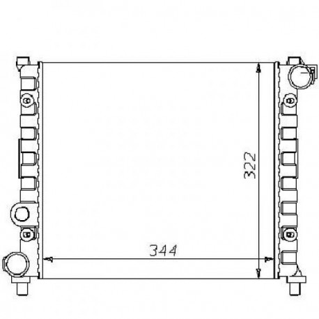 Radiateur refroidissement du moteur Seat Ibiza 91-93