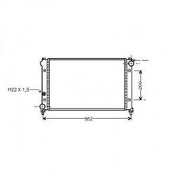 Radiateur refroidissement du moteur Seat Ibiza 91-93