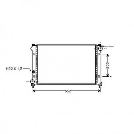 Radiateur refroidissement du moteur Seat Ibiza 91-93