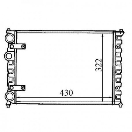 Radiateur refroidissement du moteur Seat Inca 96-04 Seat Inca 96-04 Seat Inca 96-04 Seat Inca 96-04 Seat Inca 96-04