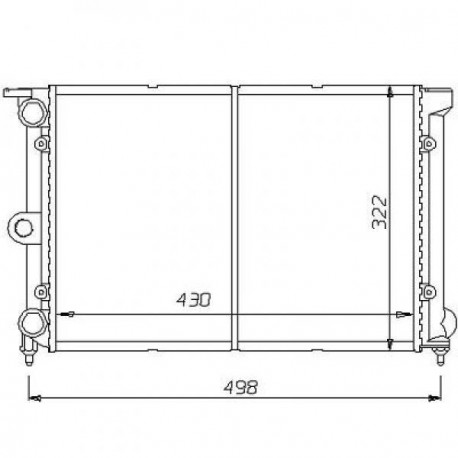 Radiateur eau SEAT IBIZA/CORDOBA99- 647x377