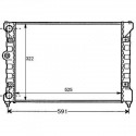 Radiateur refroidissement du moteur VolksWagen Polo Caddy / Variant 95-04