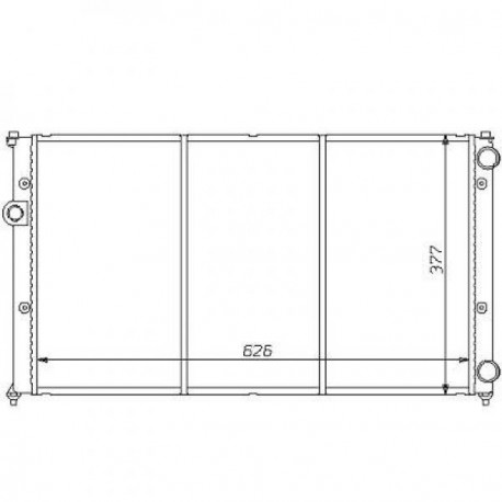 Radiateur refroidissement du moteur VolksWagen Polo Caddy / Variant 95-04 VolksWagen Polo Caddy / Variant 95-04 VolksWagen Polo 