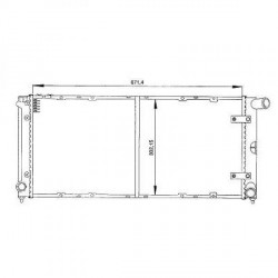 Radiateur refroidissement du moteur Seat Toledo 91-99