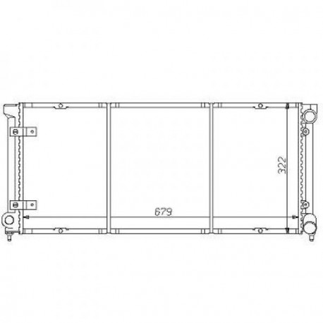 Radiateur refroidissement du moteur Seat Toledo 91-99