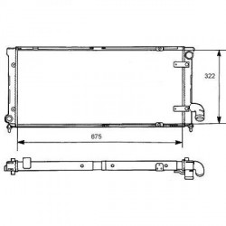 Radiateur refroidissement du moteur Seat Toledo 91-99
