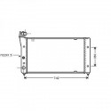 Radiateur refroidissement du moteur Seat Inca 96-04