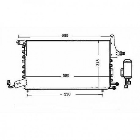 Condenseur climatisation Seat Toledo 91-99