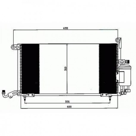 Condenseur climatisation Seat Toledo 91-99