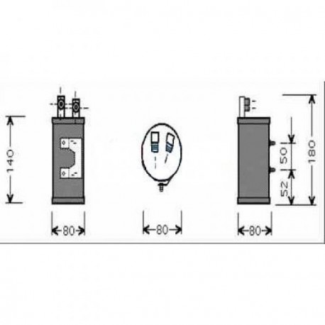 Filtre déshydratant climatisation Seat Toledo 91-99