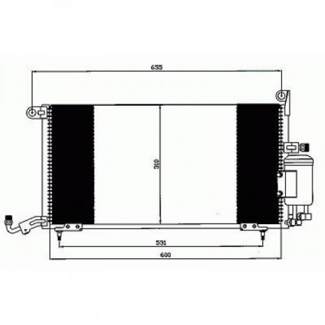 Condenseur climatisation Seat Toledo 91-99