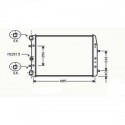 Radiateur refroidissement du moteur VolksWagen Polo 01-05 Start Start Start Start Skoda Fabia 04-07 (3 / 4 / 5 portes)